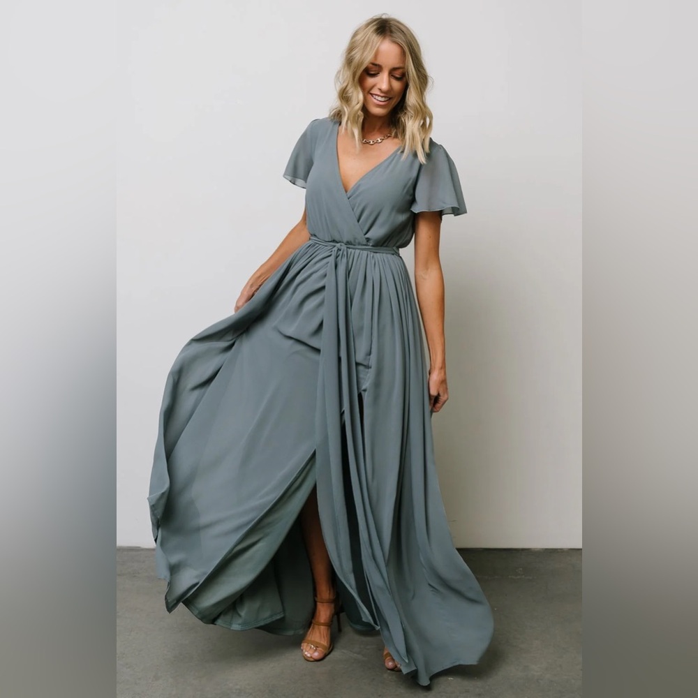 Baltic Born Dusty Blue Maxi Dress